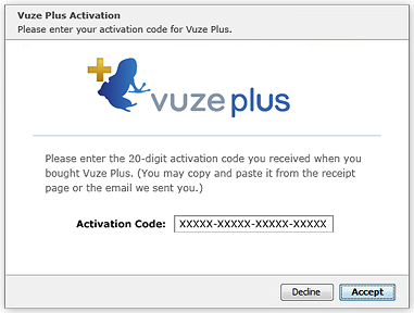 Vuze Plus Free Activation Code Keygen